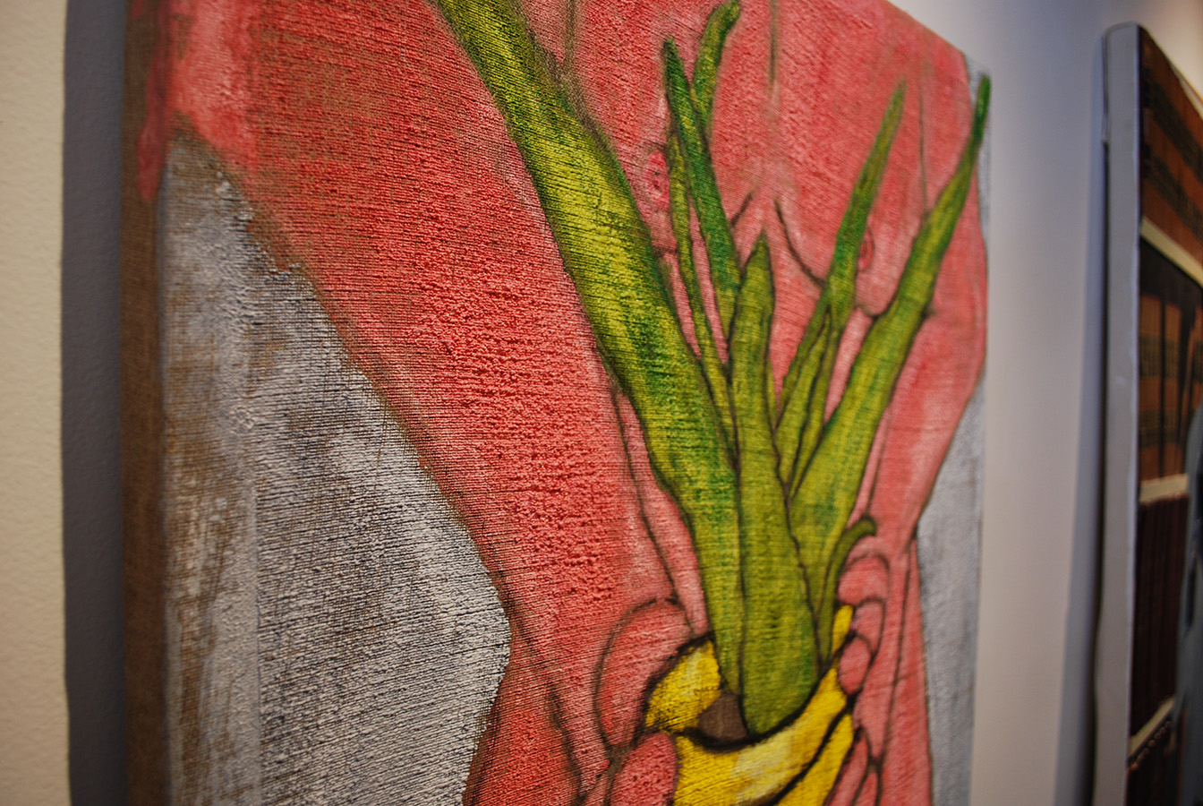 Zachary Harvey Painting Plant Linen